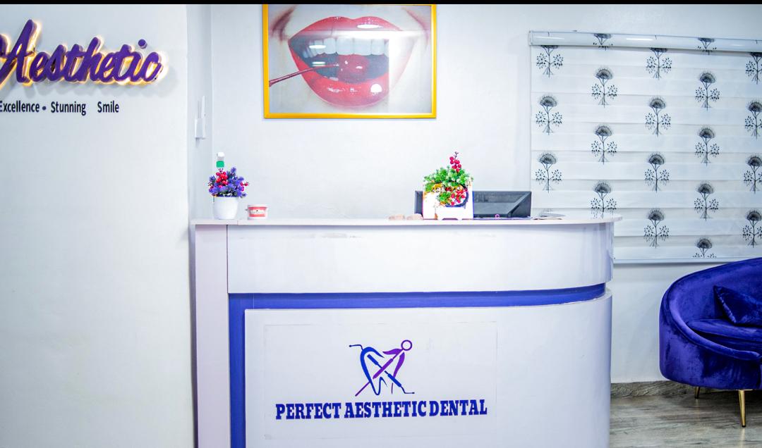 Reception area at Perfect Aesthetic Dental Clinic
